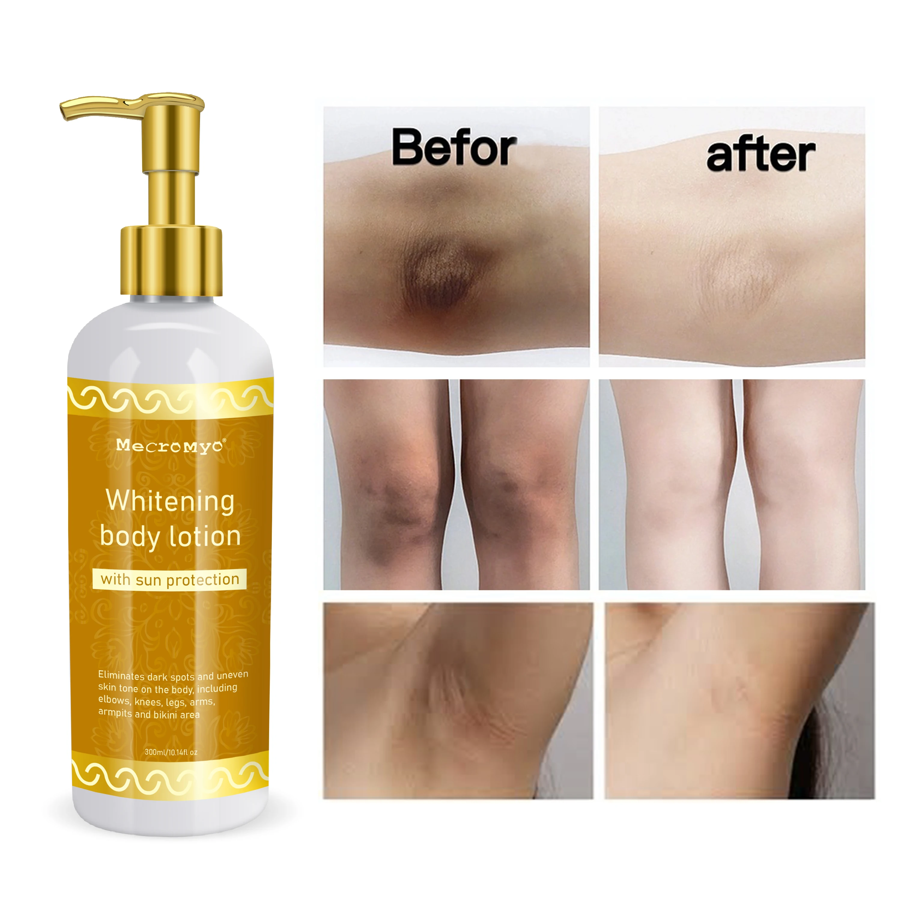 OEM/ODM Private Label Natural Skin Whitening Body Lotion For Black Skin Sun Protection Body Lotion