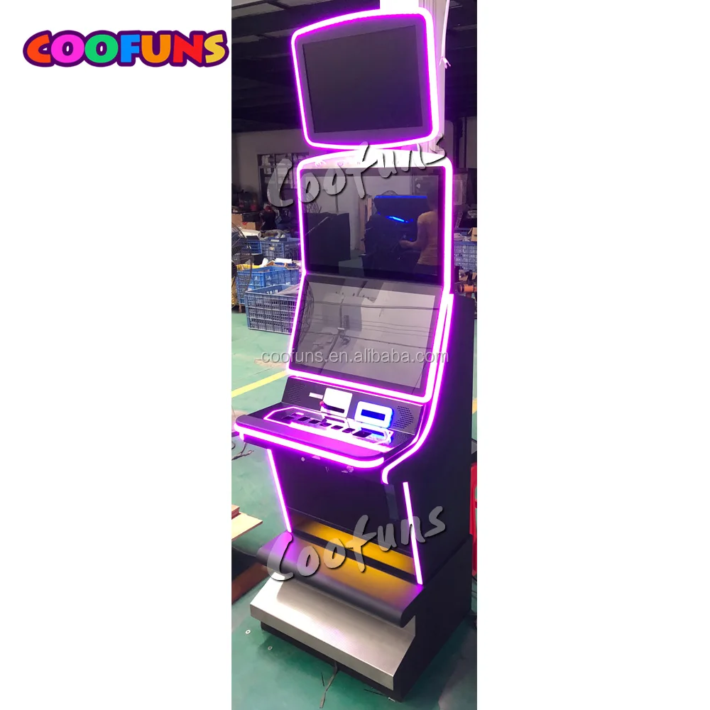 COOFUNS Amusement Game Metal Triple Screen Skill Game Cabinet