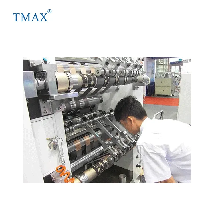 TMAX brand Roll to Sheet Aluminum Foil Slitting And Cutting Machine For Battery