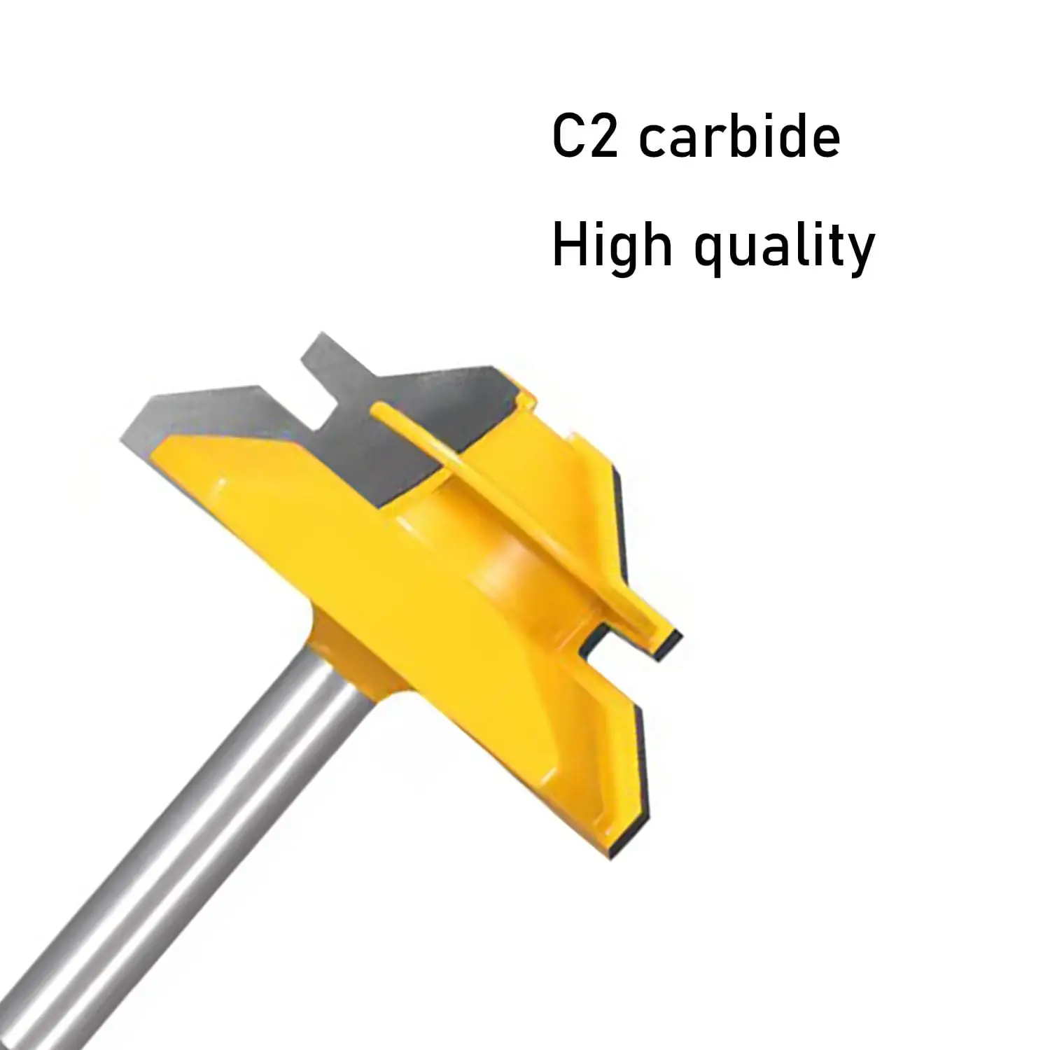PEXMIENTAS 3pcs 1/4 inch solid carbide 45 degree lock miter router bit glue joint cnc router bits for woodworking