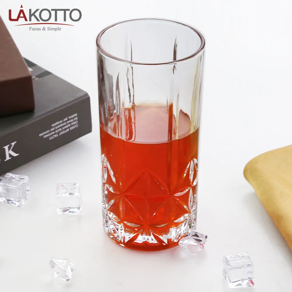 350ml whiskey Glasses Glass Cups Drinking Glasses Tumblers for Mixed Drinks Water Juice Beer Cocktail glass cups for bar