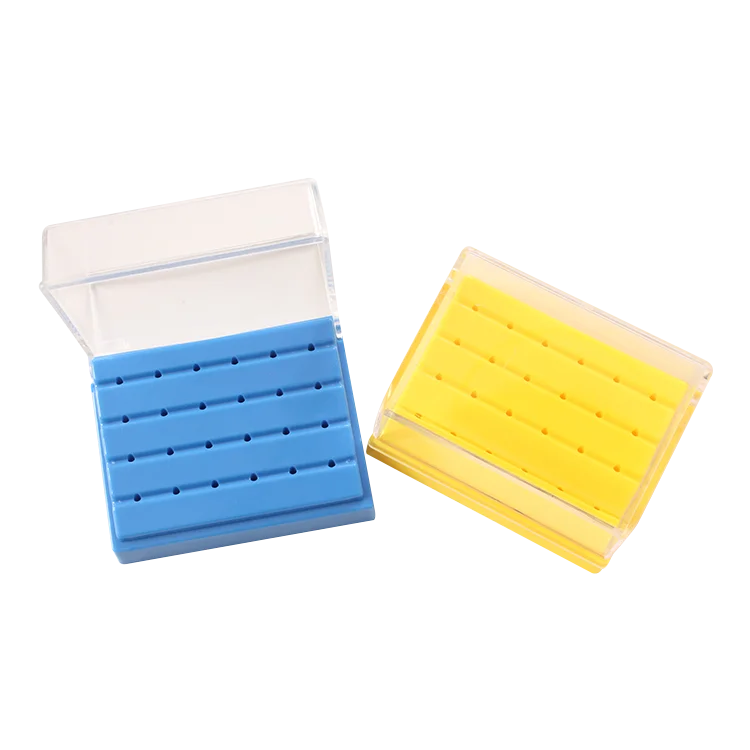 24-hole high speed handpiece sterilization autoclave dental burs holder box