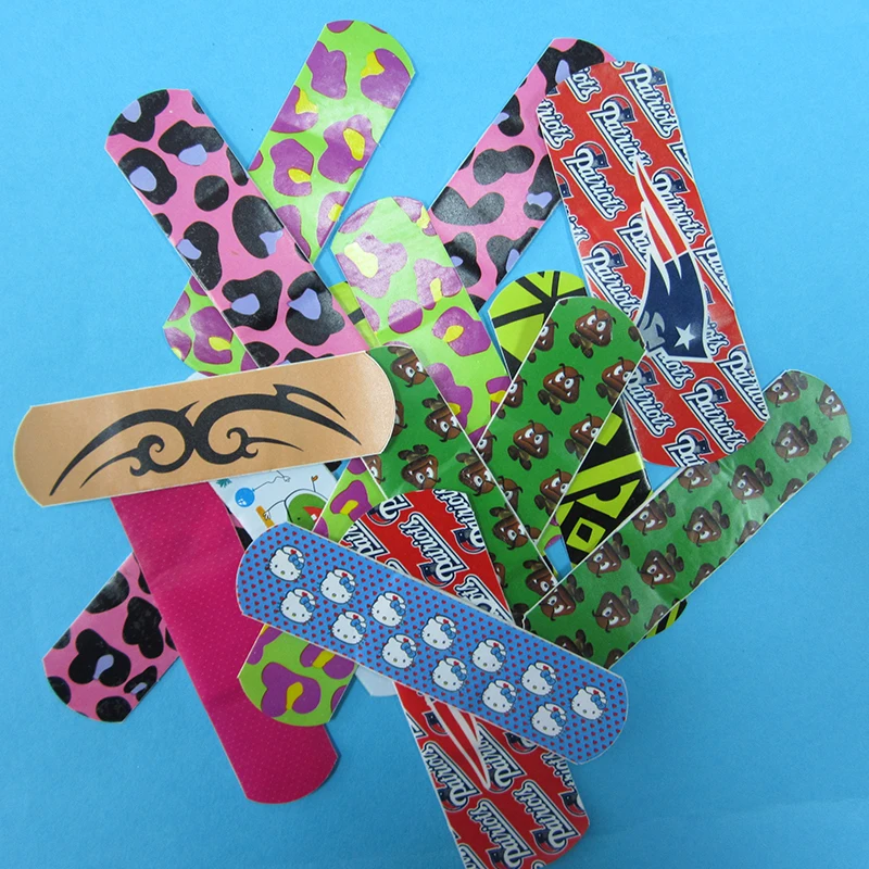 Colorful style elastic fabric hot sale waterproof cartoon wound plaster adhesive