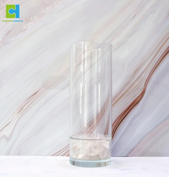 Personalized Eco Friendly Custom Logo Healing Bpa Free Insulated Glass Drinking Crystal Infused Water Bottle With Custom Logo