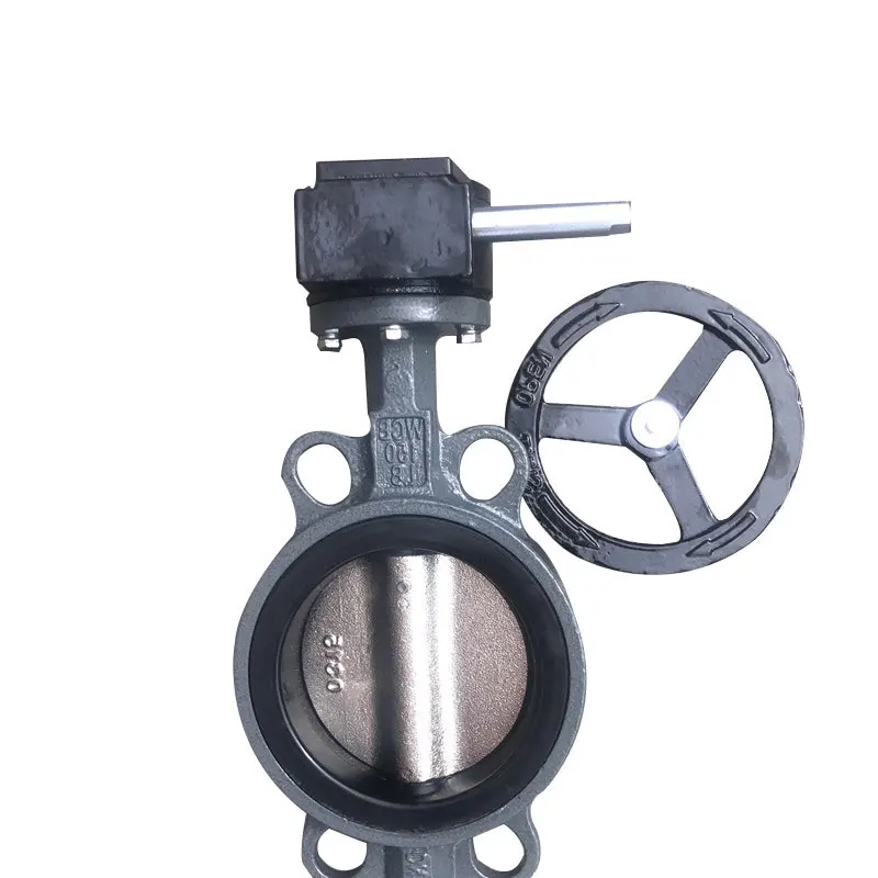 PN10 PN16 Turbo Cast Steel Wafer Butterfly Valve