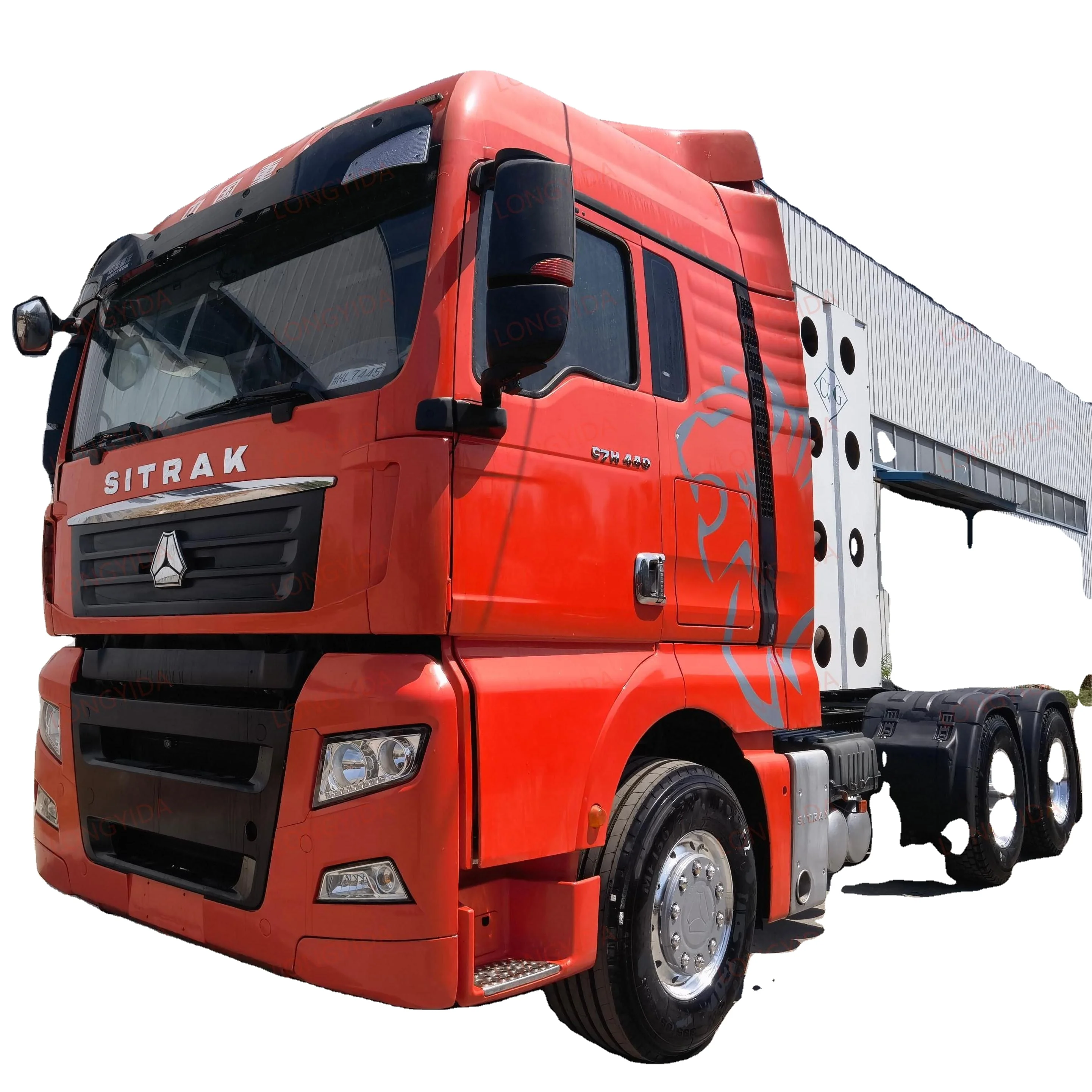 Citrac C7H 6x4 Euro 5 Тракторные грузовики б/у тяжелый грузовик задняя камера механическая коробка передач левый поворот особенности прямой китайский завод
