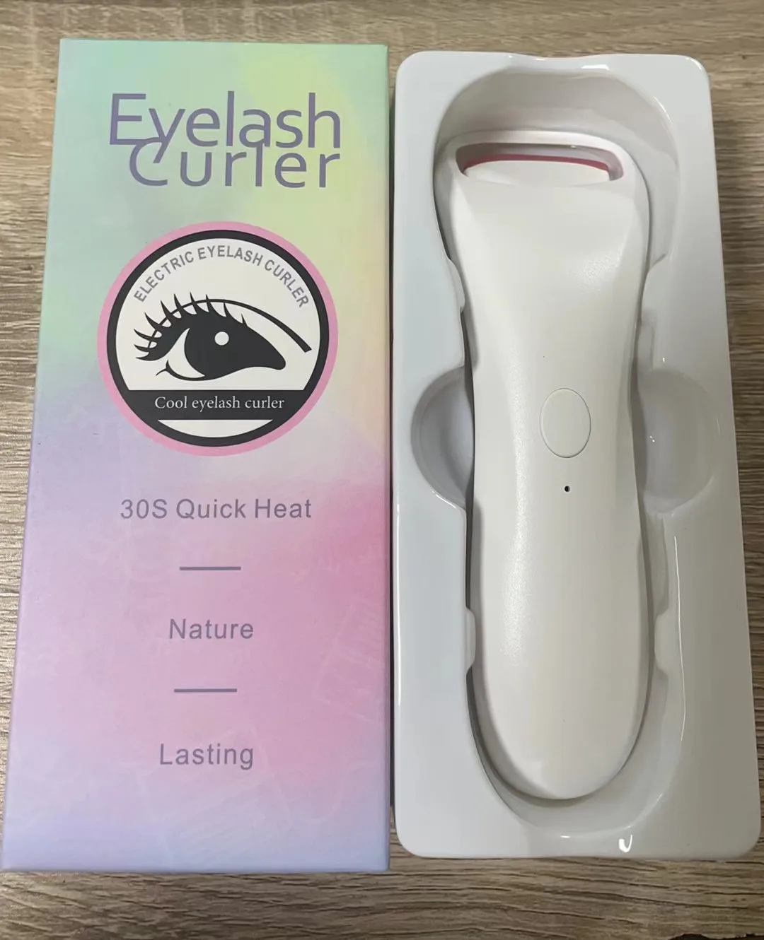 Electric Heated Eyelash USB Charge Curler Tweezer Silicone Heating Eyelash Curler Long-Lasting Lifting Eyelashes