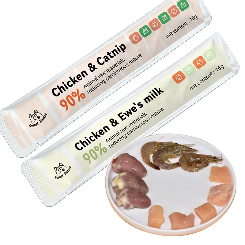 wholesale price best wet food for kittens Multiple flavors of nutritious cat strips High protein nutrition