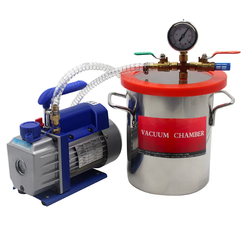 Hand milk sucking nipples single stage 120v/240v/60hz 12cfm 1hp vacuum pump and 7 gallon vacuum degassing chamber in US, Canada