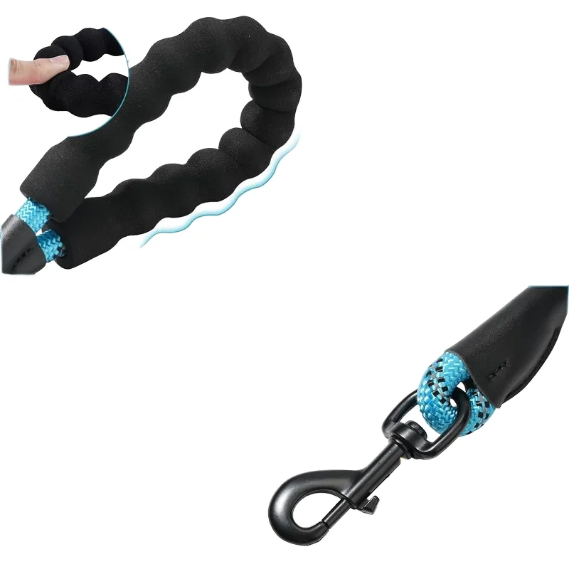 High Quality Nylon Pet Leash Durable Dog Outdoor Travel Collar Belt EVA Handle Pet Supplies For Puppy Training Running Walking