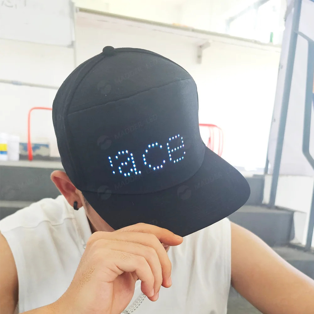 Sporting goods trucker cap LED cap for unusual new fitted hats LED hat for Dance