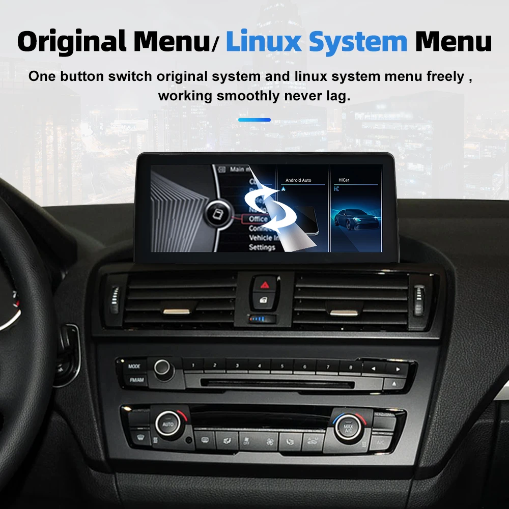 8.8 Inch Linux System Wireless Carplay Display Screen For BMW F20 F23 2012-2016 BT GPS Touch Player