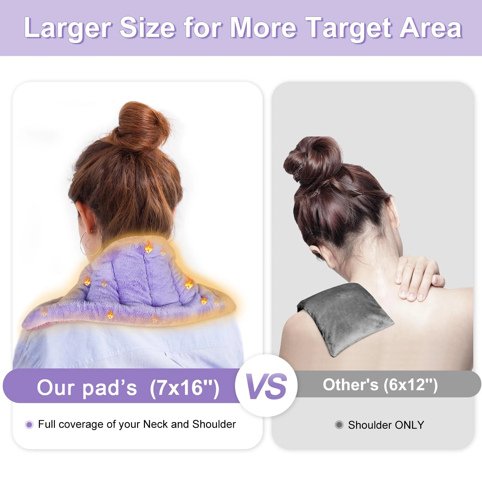 Microwavable Moist Heated Neck Shoulder Wrap Versatile Weighted Beanbag Cold Pack Warm Compress Heating Pads