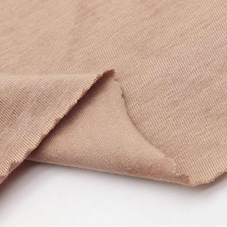 Fabric and textile soft elastic underwear fabric model cotton spandex dyed knitted jersey fabrics for garment