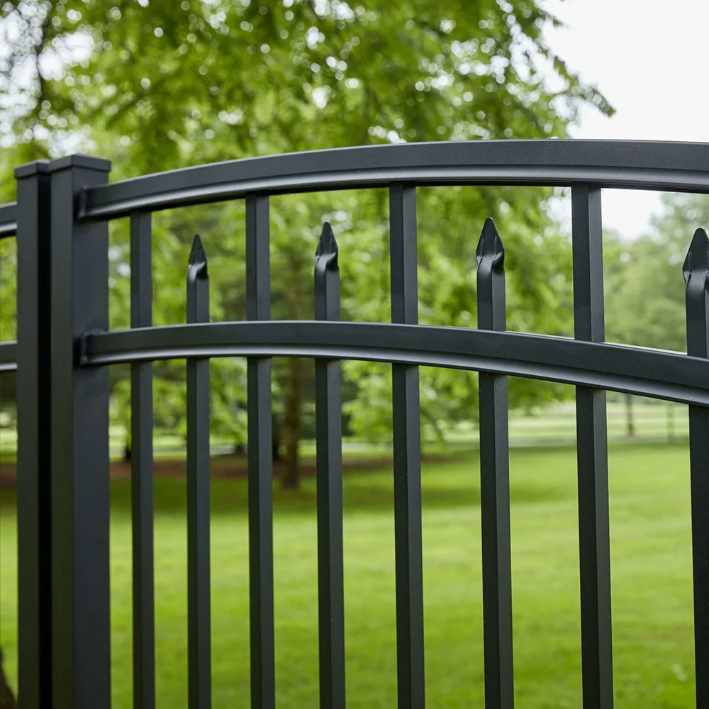 manufacturer The factory directly produces aluminum private garden fence aluminum profile fence metal net