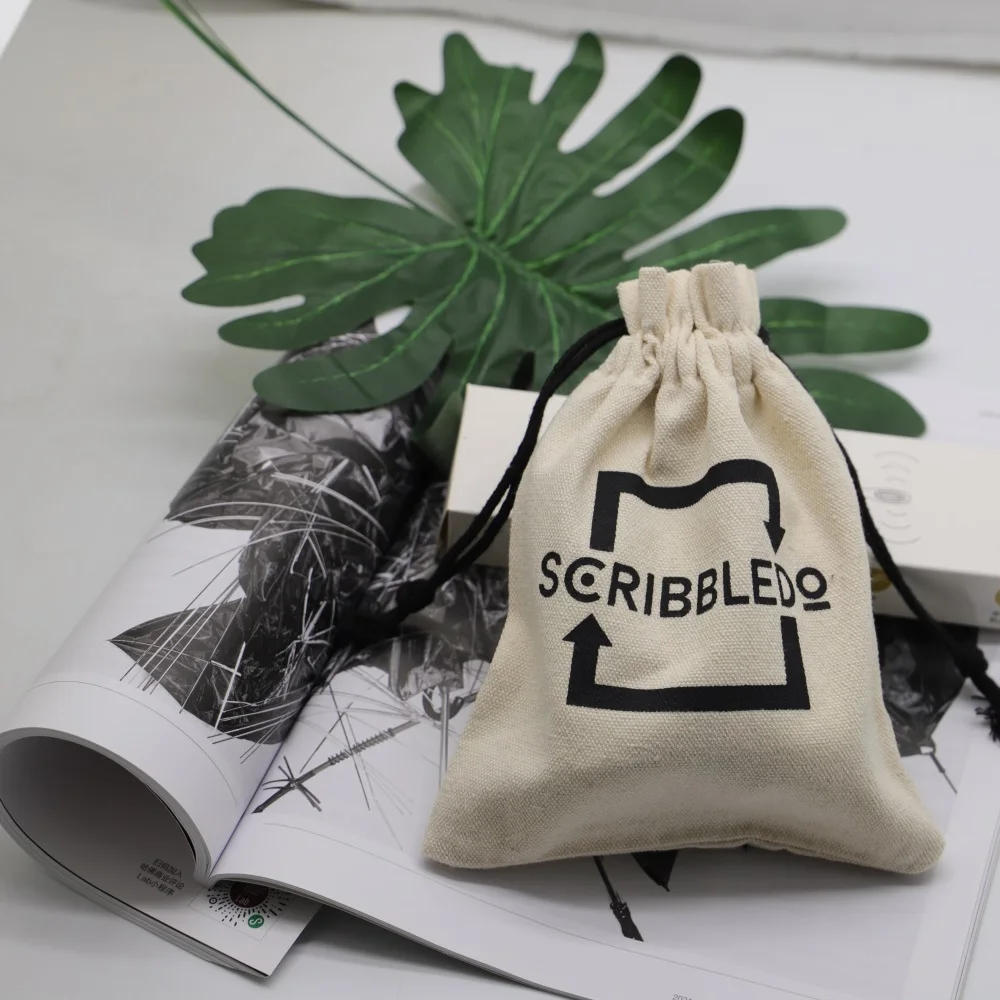 100 MOQ Recycle Linen Muslin 100% Cotton Drawstring Organic Packaging Promotional Gift Bags