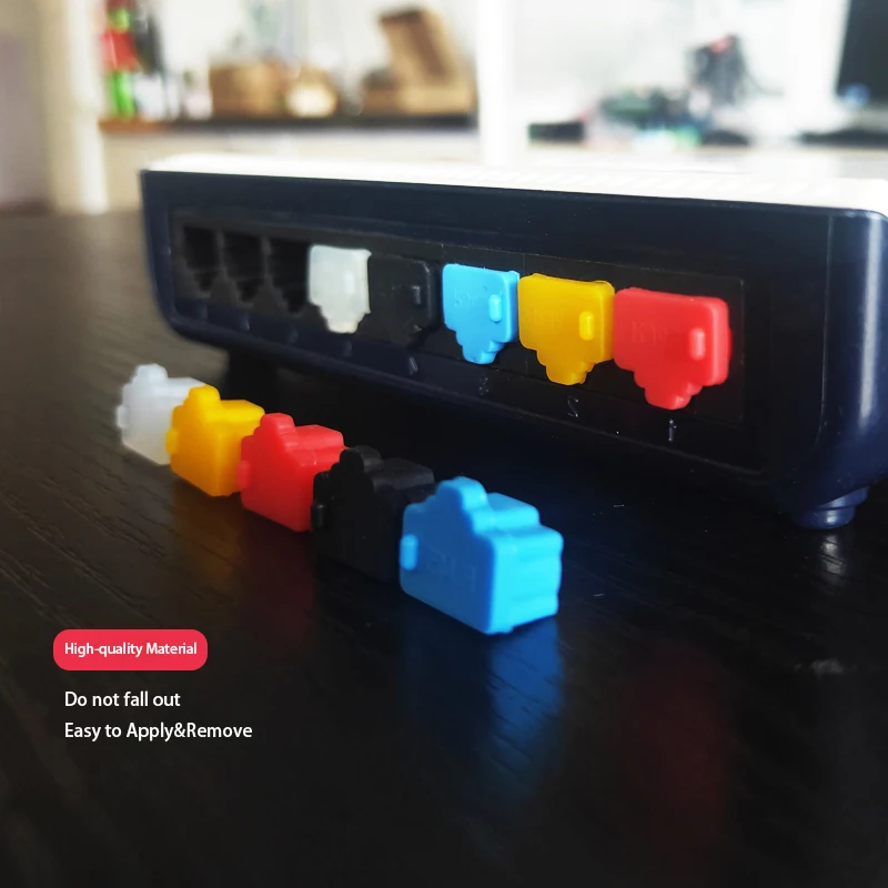 Ethernet LAN Port Dust Plug Silicone Stopper RJ45 Anti Dust Cover Cap Protector, 1000pcs/pack