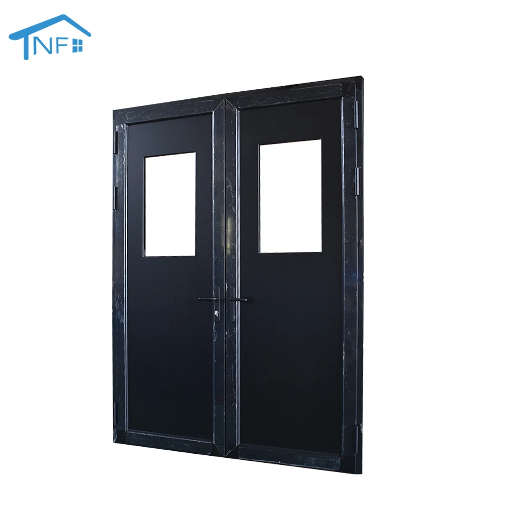 NF 32 x 79 exterior door AS2047 New design waterproof Aluminium double Glazing swing double entry storm doors