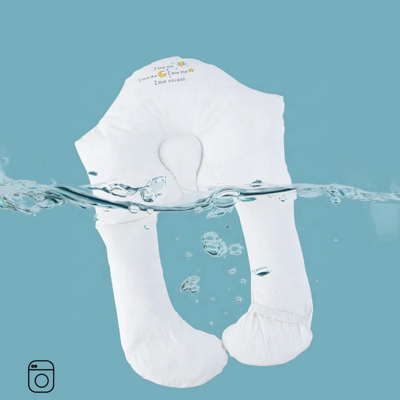 iduole Breathable and soothing throw pillow corrects head protection pillow for newborn baby