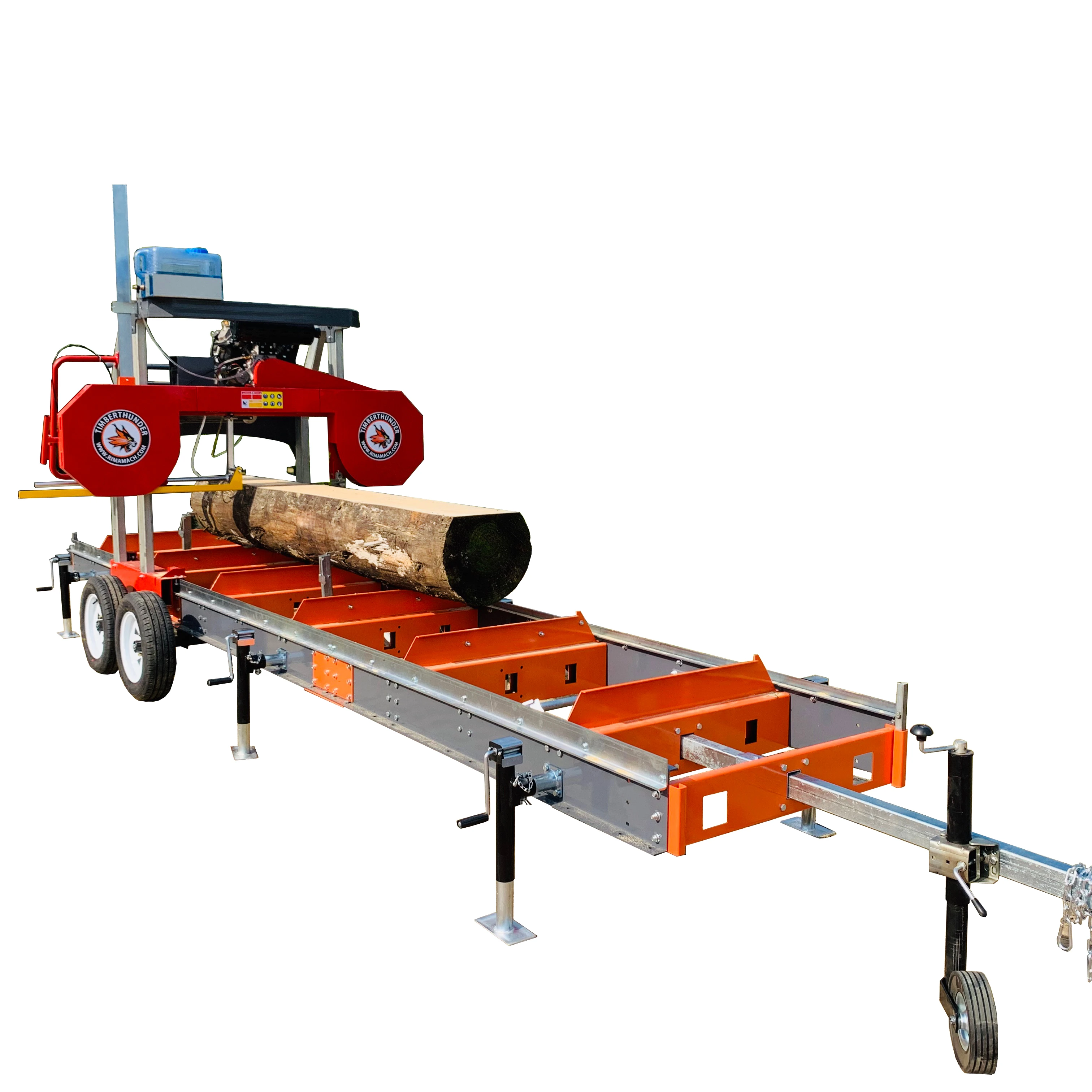 Industrial Cut Off Wood Supplier Band With Diesel Engine Horizontal Saw Machine Portable Sawmill