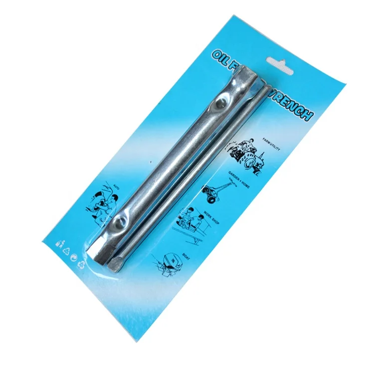 Adjustable Carbon Steel Spanner Set Chrome Ratchet Wrench Cross-Bladed Head Galvanized Metal Tubular Spark Plug Adjustable