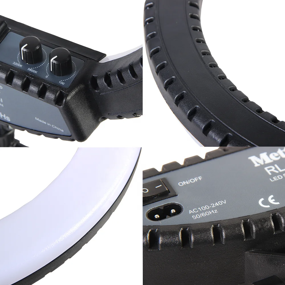 photographic henge ring light halo lamp 55w 240 leds with tripod phone holder photo video ring light