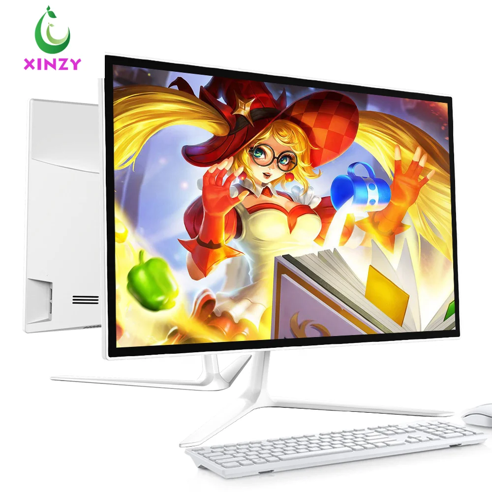 XINZY экран 23,8 дюймов i3 i5 i7 i9 монитор для настольного компьютера 8 ГБ ОЗУ память 480 ГБ SSD память aio ПК