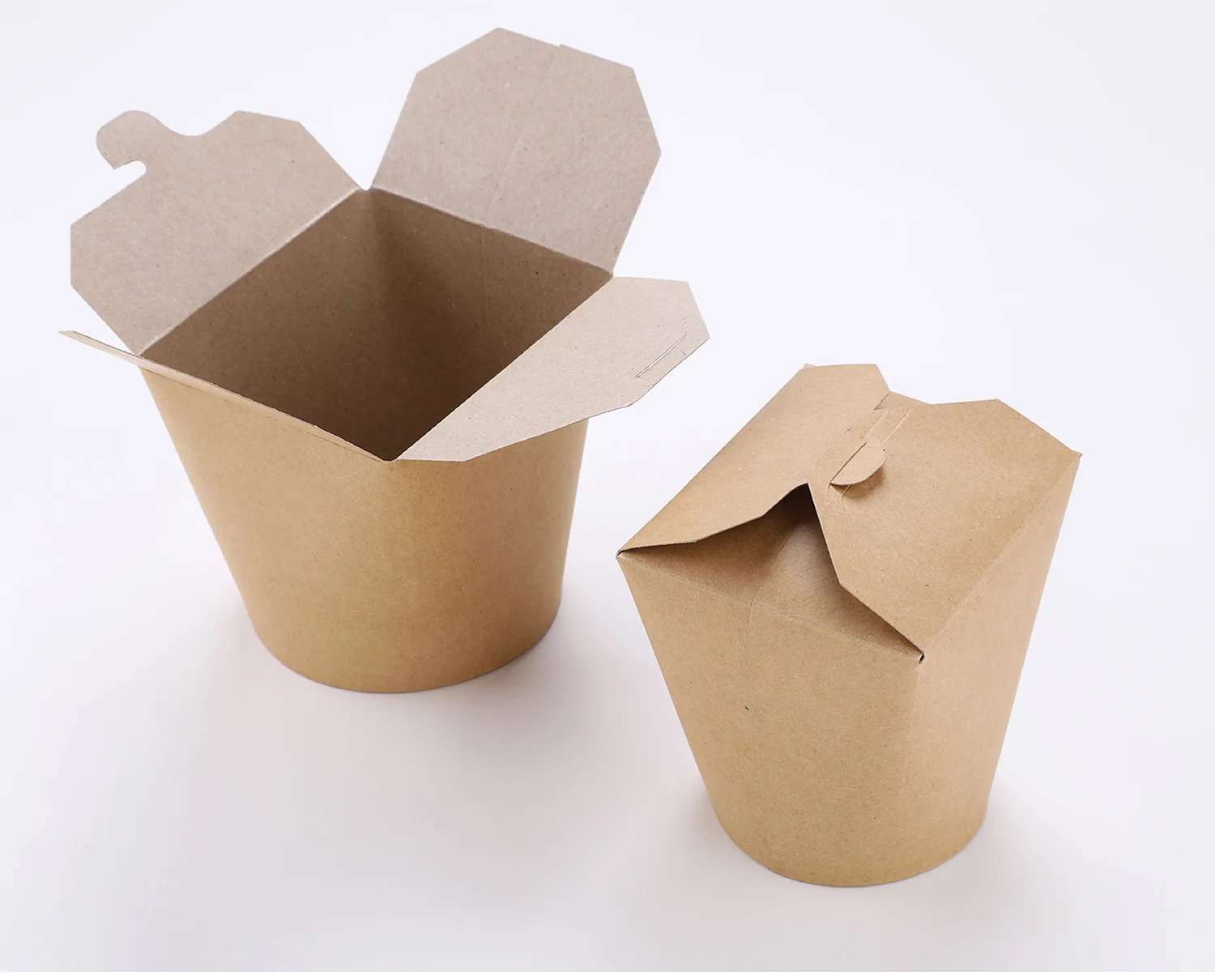 
Oil-proof Folding paper French fries packaging box Popcorn cup snack Fruit Salad Pasta box packaging can be customized LOGO 