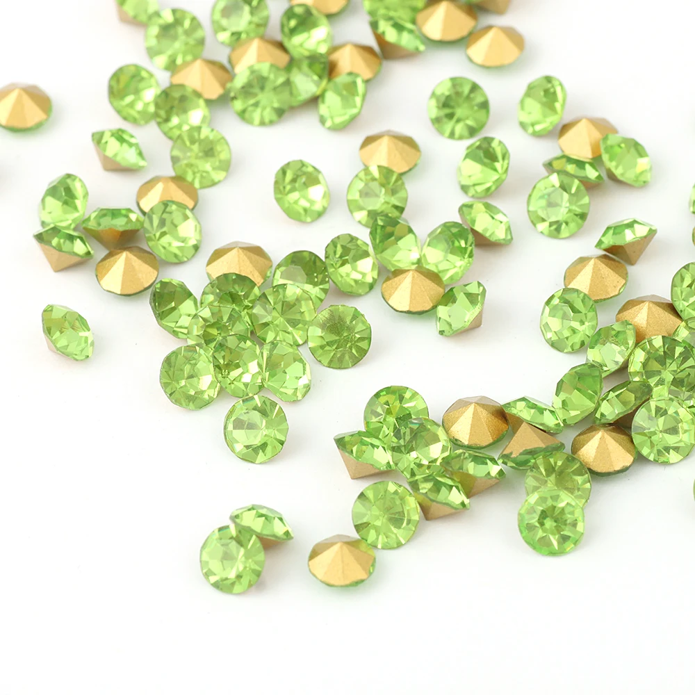 Rhinestones Wholesale White Opal Glass Flatback Luxury Rhinestones SS000-SS45 Non Hotfix Strass Glue On Nail Art Decoration