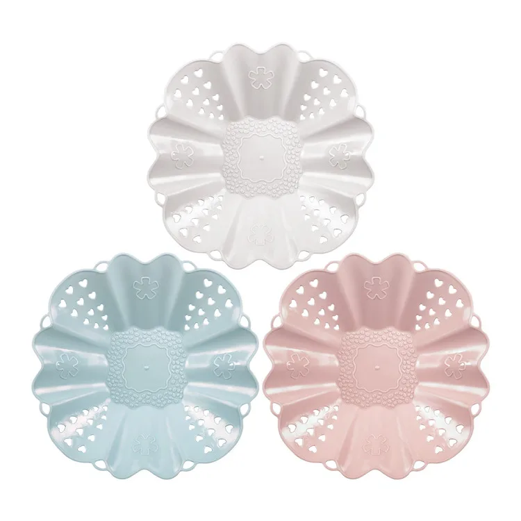 Оптовая продажа, экологически чистые квадратные многоцветные тарелки для фруктов, закусок, блюда/пластиковые тарелки