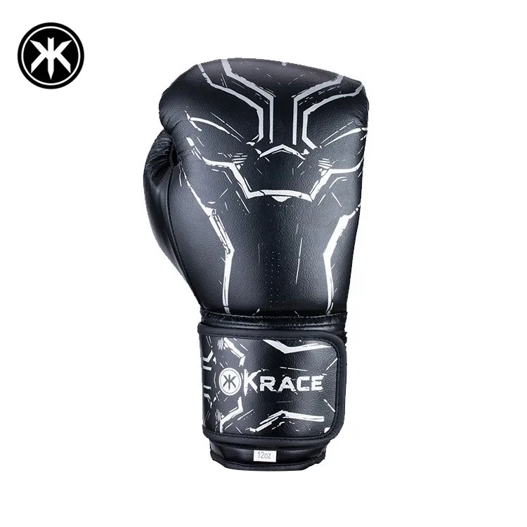 Krace 2020 Wholesale Professional Manufacturer Custom logo Leather Sports Boxing Gloves For Power Training