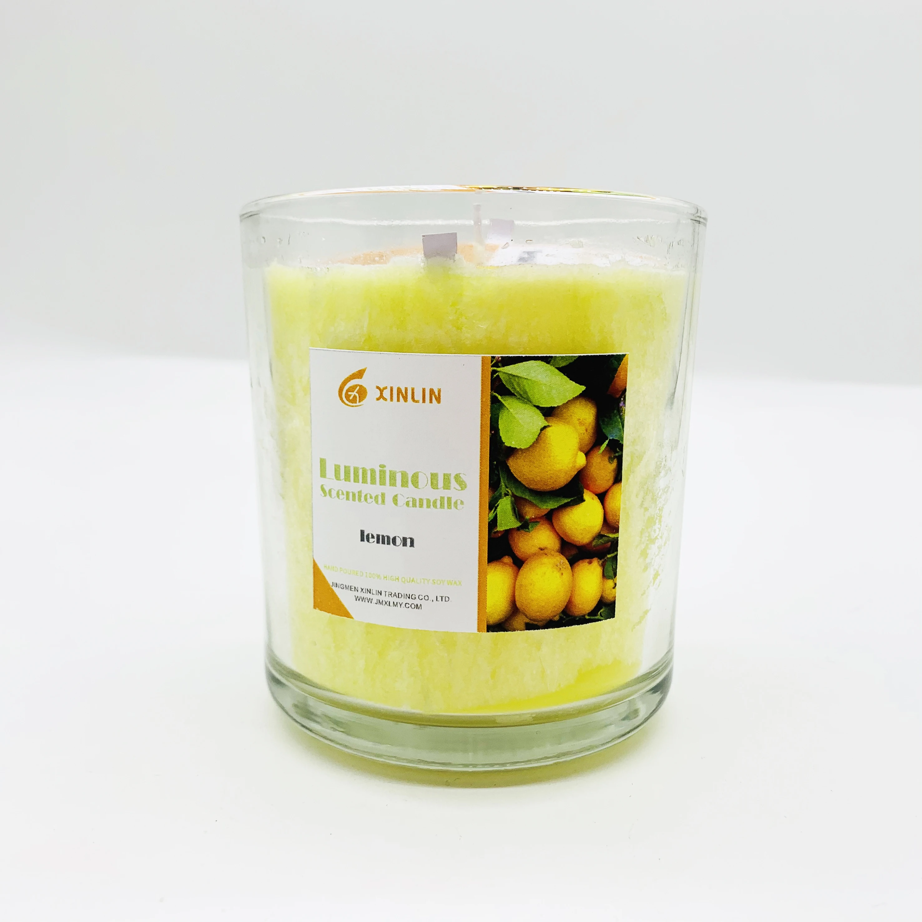 100% Natural Palm Wax Christmas LED Scented Candle for Home Decoration Scented Candle In Glass Jar in Bulk