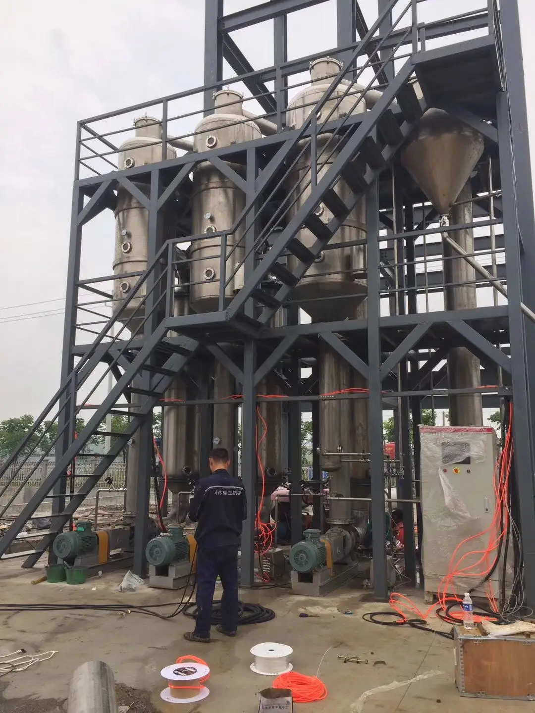 Industrial Leachate Treatment Waste Water MVR Evaporator with 12 months warranty