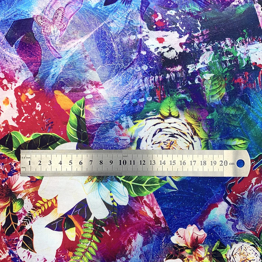 
Popular 110*70 100% Cotton Poplin Plain digital printed Fabric for self factory production 