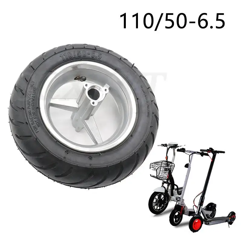Free shipping pocket bike Wheel front 90/65 -6.5 rear 110/50- 6.5 wheels tyre rims 47cc 49cc 2stroke bike ATV mini bike
