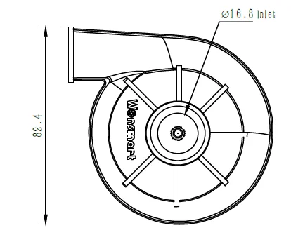 24V Three Phase Brubootss DC Medical Device/cpap Blower Fan with Hiplus Sizeow Electric Blower High Pressure 20000 Hours 1 Years
