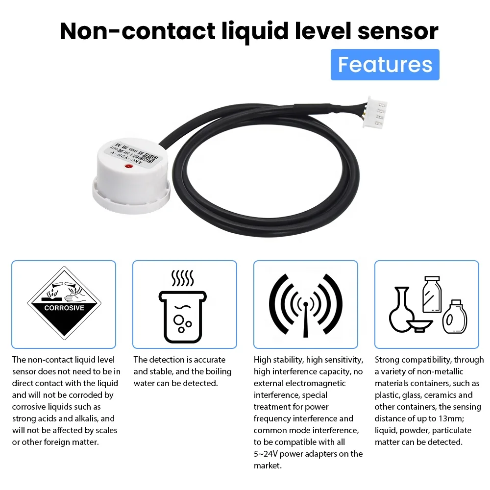 Multi-function Non-contact Water Level Sensor Controller Liquid Detection Switch XKC-Y25 Liquid Level Alarm Sensor for Arduino