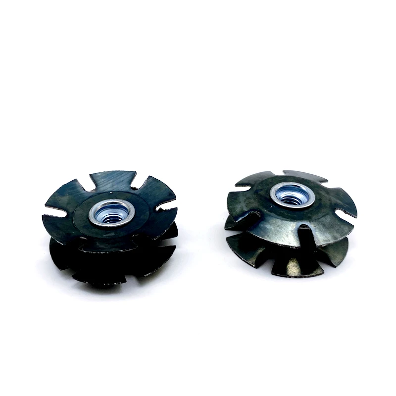 Front fork lifting center for mountain bikes, thick sunflower nut, suitable 28.6 front fork round tube stars crown insert nut