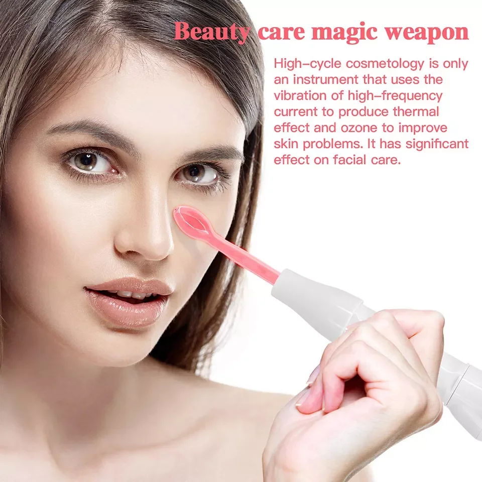 Portable Facial Beauty Wand High Frequency Infrared Face Lifting Machine 7 In 1 Hair And Skin Therapy Argon Face Beauty Wand