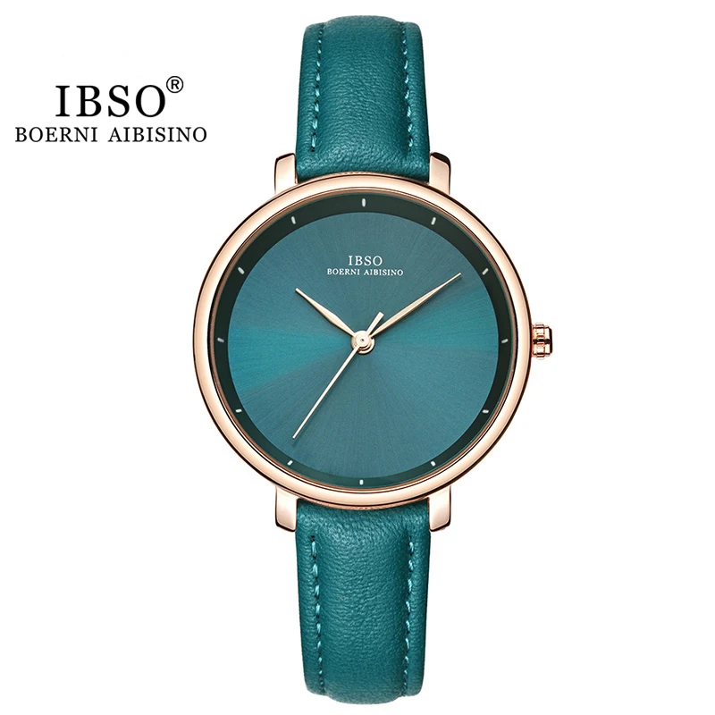 IBSO Simple Designer Nurse Watches Logo Quartz Wrist Luxury Customized for Women SEIKO Leather Latest Alloy Round Ladies Watch