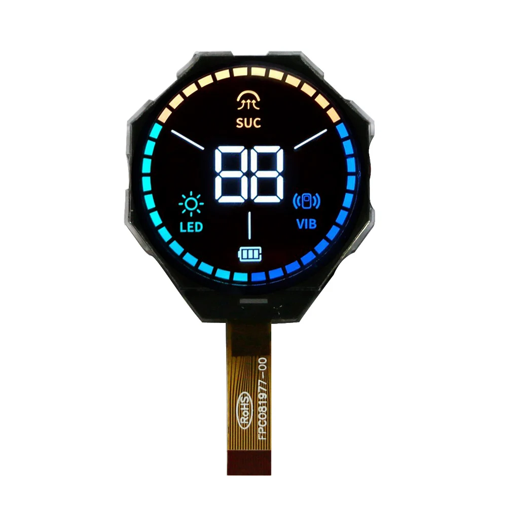 Positive negative small middle screen monochromatic digital clock segment lcd displays