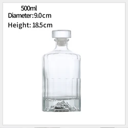 500ml beautiful and high-end Baijiu bottle, unique vodka bottle, gin bottle.