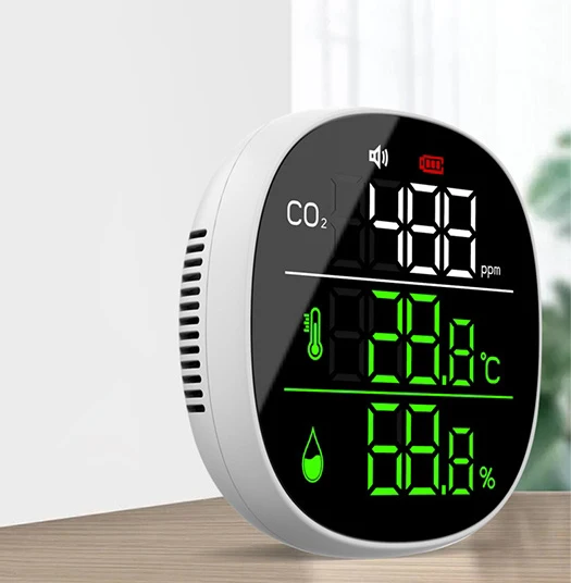 Best Selling  Air Quality Monitor Co2 Meter PM2.5 Pollution Sensor Laser Scattering HCHO TVOC PM2.5 CO2 gas Analyzer OEM