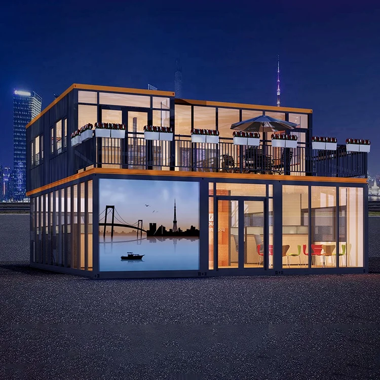 Accept Custom prefabricated shipping container kiosk shop restaurants