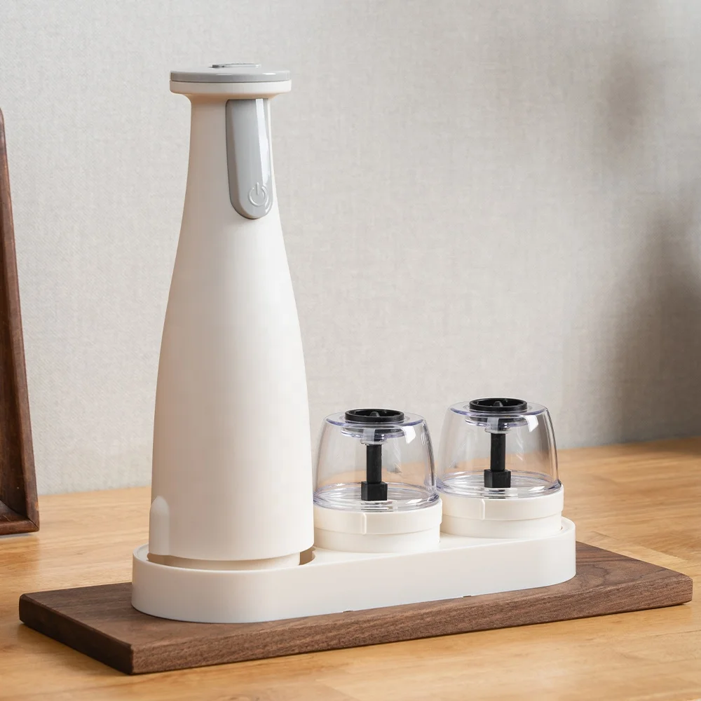 Portable USB Electric Salt and Pepper Miller and Mixer with Integrated Coffee Grinder USB Powered for Household Kitchen BBQ Use