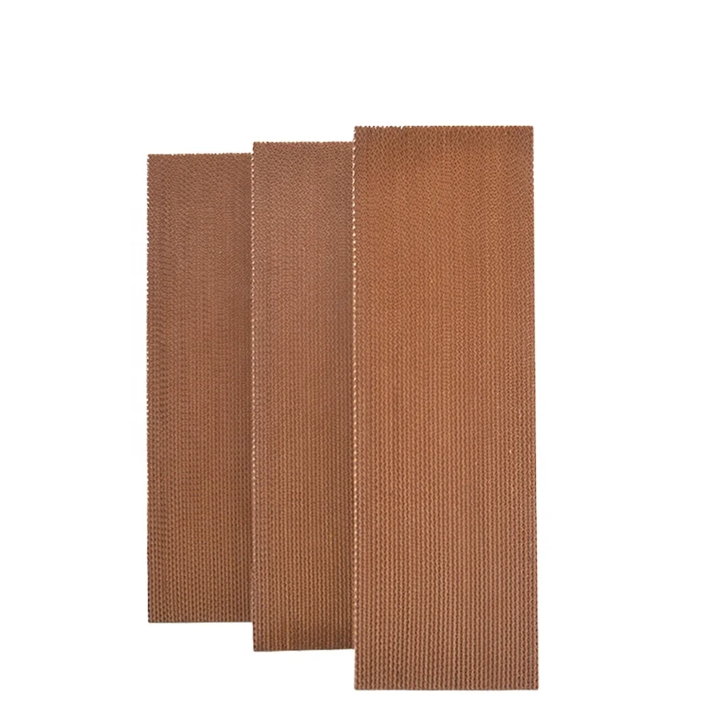 Low price 7090 7060 5090 poultry farm evaporative honey comb water cooling pad for greenhouse air cooling system