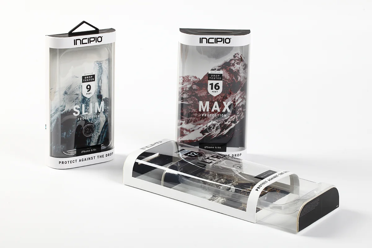 cell phone case paper plastic packaging box for cell phone case