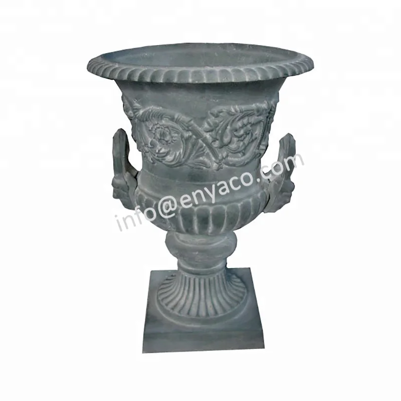 Metal American Style Cast Iron Urn Decoration for Events Party Garden Outdoor Pation Supplies Cast Iron Flower Pots & Planters