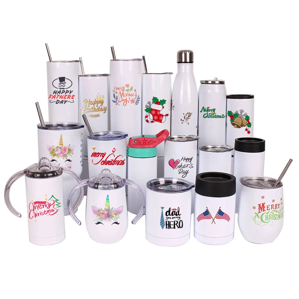 Custom Logo DIY Sublimation Laser Printed personalise Stainless Steel Double Wall Vacuum Tumbler Water Bottle Coffee Cup Travel