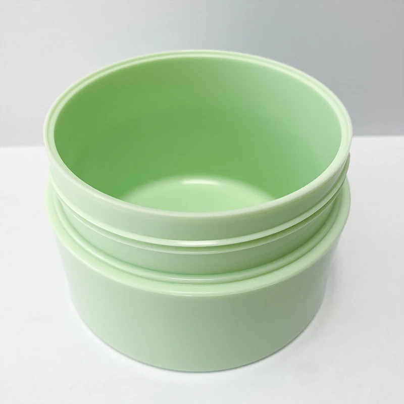 200ml 6oz spatula face hair mask single wall PP plastic cream jar cosmetic